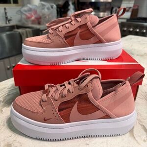 brand new Nike Court Vision Alta in Rust Pink size 7